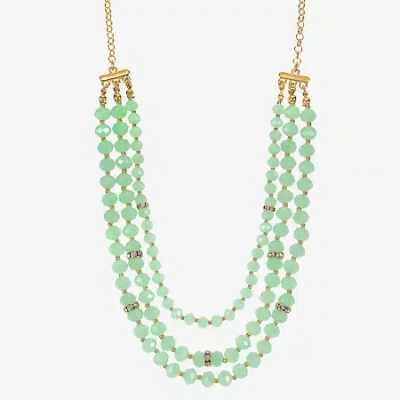 Liz Claiborne Womens 18 Inch Collar Necklace In Multi