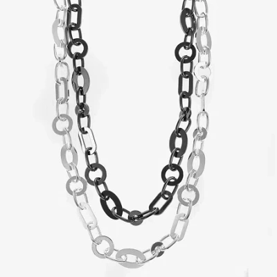 Liz Claiborne Womens 18 Inch Collar Necklace In Multi