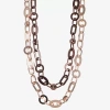 Liz Claiborne Womens 18 Inch Collar Necklace In Neutral