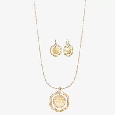 Liz Claiborne Womens 2-pc. Jewelry Set In Gold
