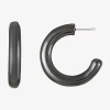 Liz Claiborne Womens 21mm Hypoallergenic Hoop Earrings In Gray