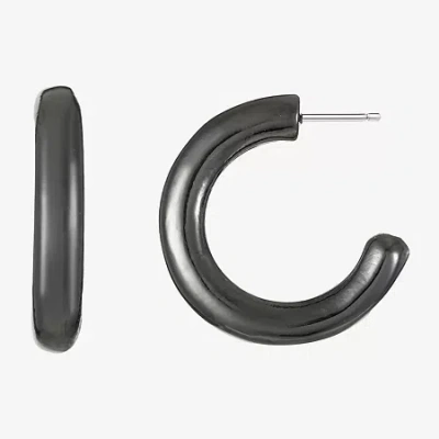 Liz Claiborne Womens 21mm Hypoallergenic Hoop Earrings In Gray