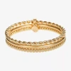 Liz Claiborne Womens 3-pc. Bracelet Set In Gold