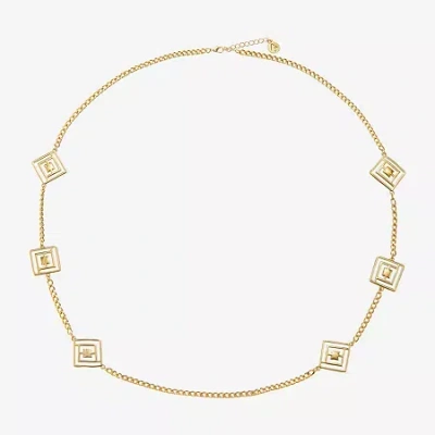 Liz Claiborne Womens 34 Inch Strand Necklace In Gold