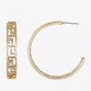 Liz Claiborne Womens 35mm Hypoallergenic Hoop Earrings In Gold