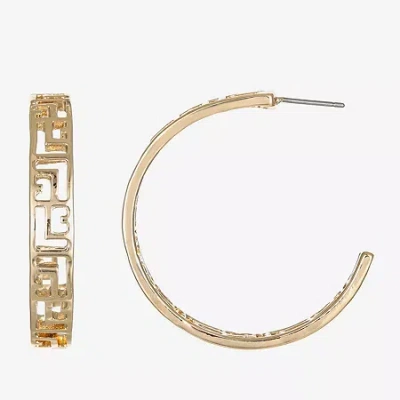 Liz Claiborne Womens 35mm Hypoallergenic Hoop Earrings In Gold