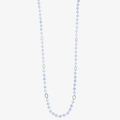 Liz Claiborne Womens 36 Inch Strand Necklace In Blue