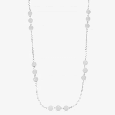 Liz Claiborne Womens 36 Inch Strand Necklace In Metallic