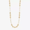 Liz Claiborne Womens 36 Inch Strand Necklace In Gold