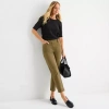 Liz Claiborne Womens Ankle Mid Rise Ankle Pant In Green