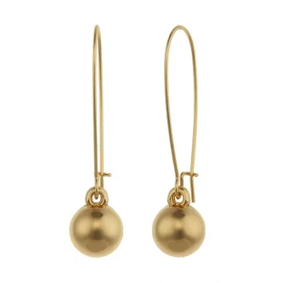 Liz Claiborne Womens Ball Drop Earrings In Yellow