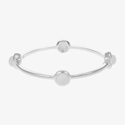 Liz Claiborne Womens Bangle Bracelet In White