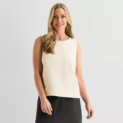 Liz Claiborne Womens Blouse In Neutral