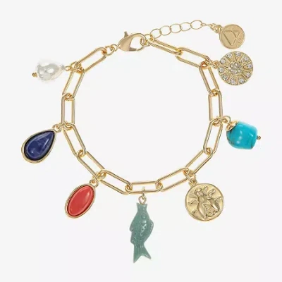 Liz Claiborne Womens Charm Bracelet In Multi
