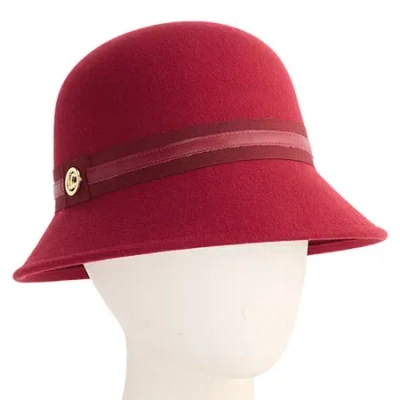 Liz Claiborne Womens Cloche Hat In Red