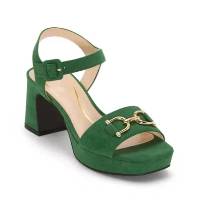 Liz Claiborne Womens Delvin Heeled Sandals In Green