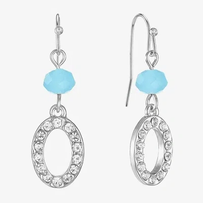 Liz Claiborne Womens Drop Earrings In Silver