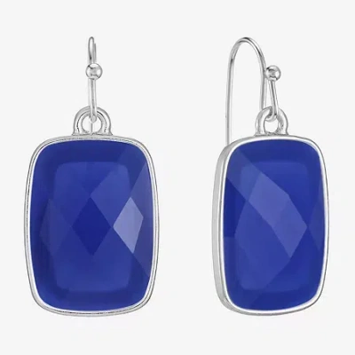 Liz Claiborne Womens Drop Earrings In Blue