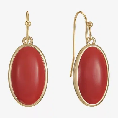 Liz Claiborne Womens Drop Earrings In Gold
