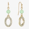 Liz Claiborne Womens Drop Earrings In Gold