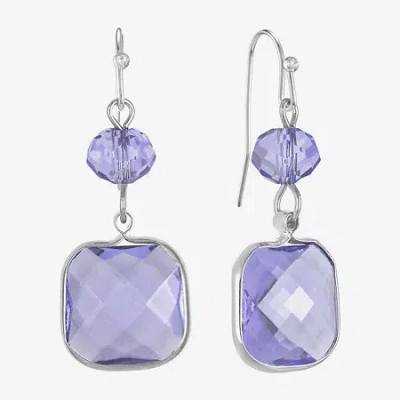Liz Claiborne Womens Drop Earrings In Purple