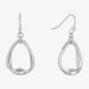 Liz Claiborne Womens Drop Earrings In Silver