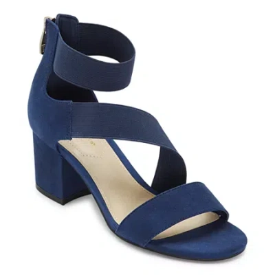 Liz Claiborne Womens Emerson Heeled Sandals In Blue