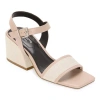 Liz Claiborne Womens Fair Heeled Sandals In Nude