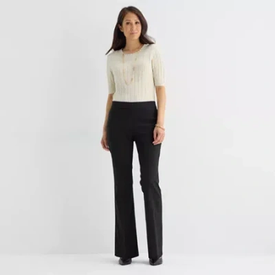 Liz Claiborne Womens Flare Pull-on Pant In Neutral