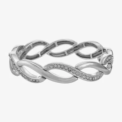 Liz Claiborne Womens Glass Stretch Bracelet In Metallic