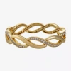 Liz Claiborne Womens Glass Stretch Bracelet In Yellow