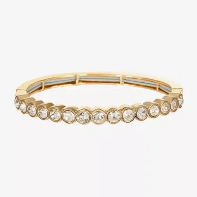 Liz Claiborne Womens Glass Stretch Bracelet In Yellow