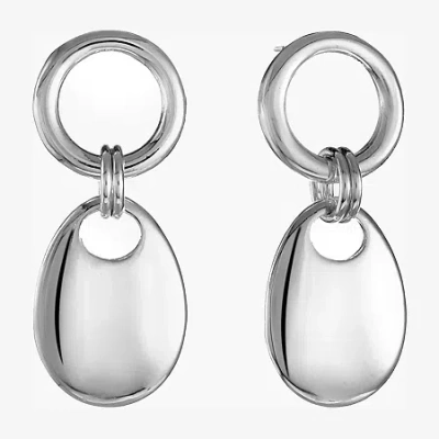 Liz Claiborne Womens Hypoallergenic Drop Earrings In Silver