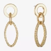 Liz Claiborne Womens Hypoallergenic Drop Earrings In Gold
