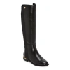 Liz Claiborne Womens Julias Flat Heel Riding Boots In Black