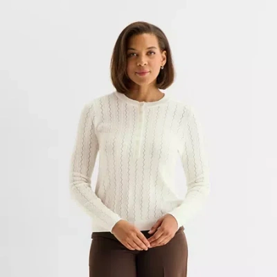 Liz Claiborne Womens Layered Sweater In Multi