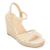 Liz Claiborne Womens Marcos Wedge Sandals In Neutral