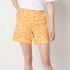 Liz Claiborne Womens Mid Rise Pull-on Short In Yellow