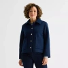 Liz Claiborne Womens Midweight Peacoat In Blue