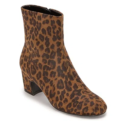Liz Claiborne Womens Nursery\n Stacked Heel Booties In Brown