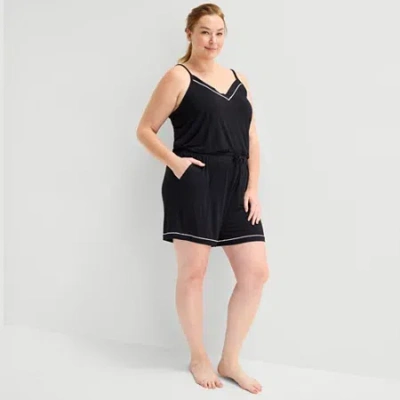 Liz Claiborne Womens Pajama Shorts In Black