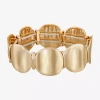 Liz Claiborne Womens Round Stretch Bracelet In Gold