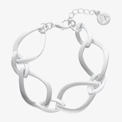 Liz Claiborne Womens Solid Link Bracelet In Silver