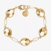 Liz Claiborne Womens Solid Link Bracelet In Yellow