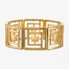 Liz Claiborne Womens Square Stretch Bracelet In Gold
