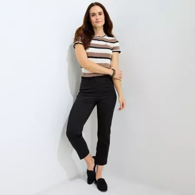 Liz Claiborne Womens Tall Ankle Mid Rise Ankle Pant In Multi