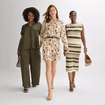 Liz Claiborne Womens Tall Pull-on Pant In Multi