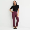 Liz Claiborne Womens Tall Straight Pull-on Pant In Purple