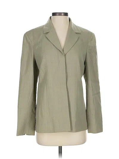 Pre-owned Liz Claiborne Wool Blazer Jacket In Brown