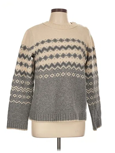Pre-owned Liz Claiborne Wool Pullover Sweater In Gray